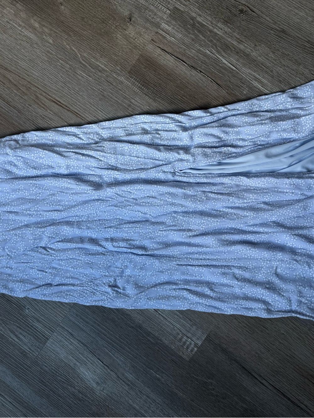 Aeropostale Pale Blue Floral Maxi Dress Summer Dress Sun Dress Sleeveless XS - Picture 15 of 16